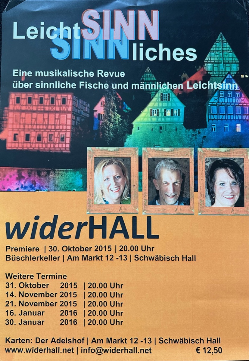 Plakat „LeichtSINN – SINNliches“ 2015