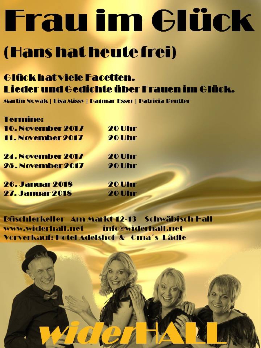 Plakat „Frau im Glück“ 2017