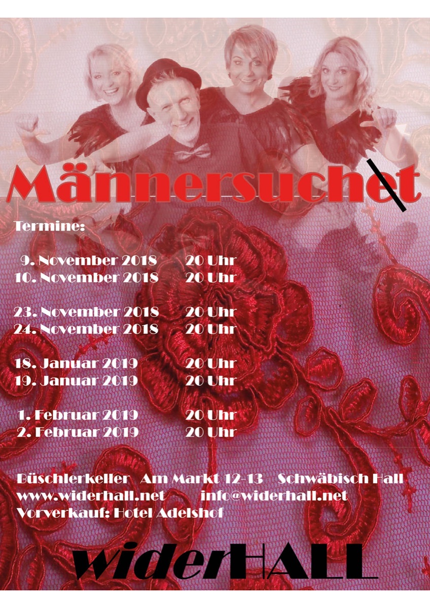 Plakat „Männersuche(t)“ 2019
