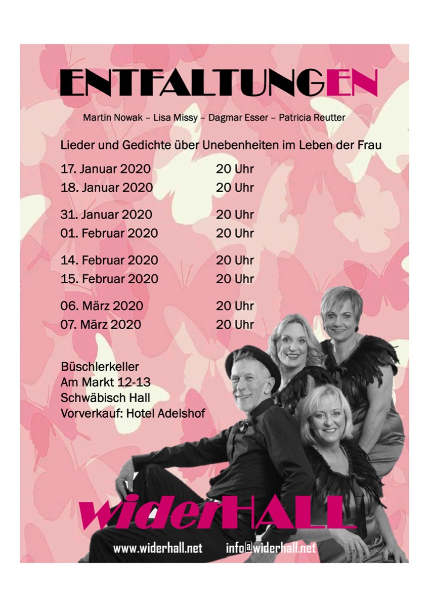 Plakat „Entfaltungen“ 2020